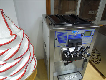 Low Noise Two Hopper Table Top Ice Cream Making Machine With Self - Check