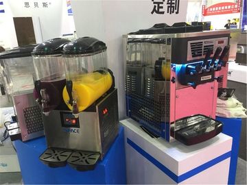 High Efficiency Frozen Drink Slush Machine , Slush Juice Machine 2 Bowls