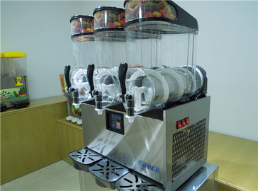 Commercial Grade Slush Machine , Frozen Drink Maker Machine 3x12L Output