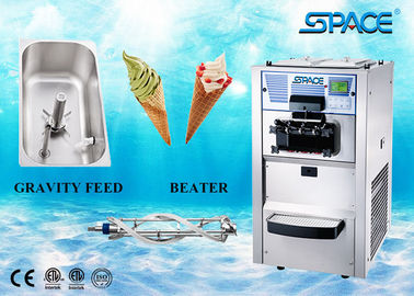 Floor Type Automatic Soft Serve Ice Cream Maker 3 Flavors CE Approved Multi Function