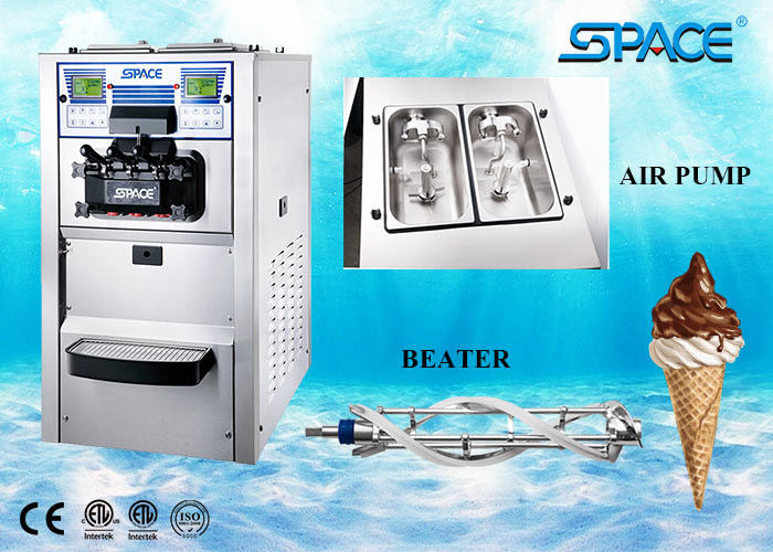 Soft Ice Cream Vending Machine , Portable Soft Serve Ice Cream Maker 48Liter/Hour